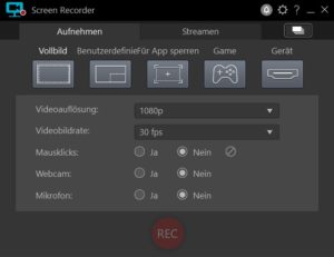 Screenshot CyberLink Screen Recorder 3 Deluxe